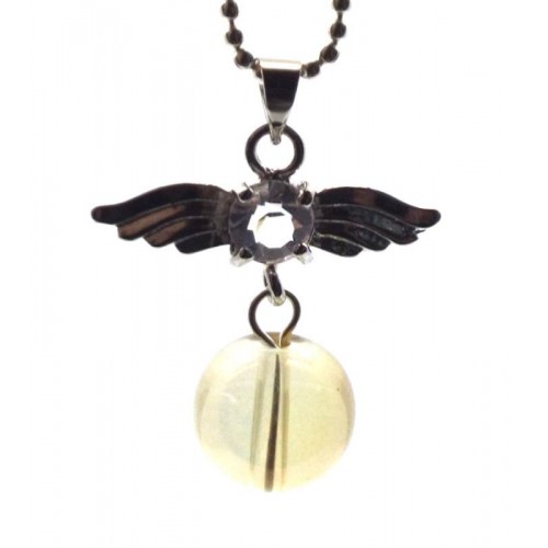 Angel Inspired Golden Aura Gemstone Pendant